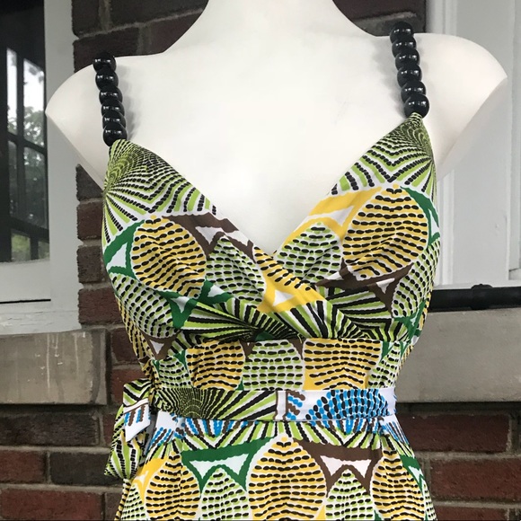 Sundress with wooden beaded straps - Picture 2 of 3